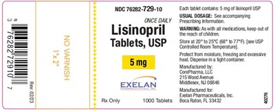 Lisinopril 5mg (1000 Tablets).jpg - Lisinopril 5mg (1000 Tablets)